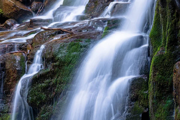 Wodospad skakalo w lasach Zakarpacia — Zdjęcie stockowe