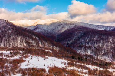 güzel kış manzara Dağları
