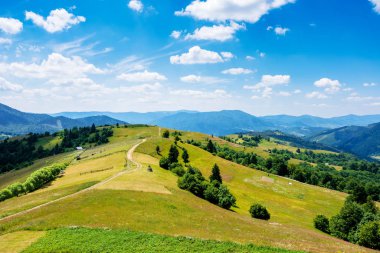 Yaz mevsiminde dağlık kırsal alan