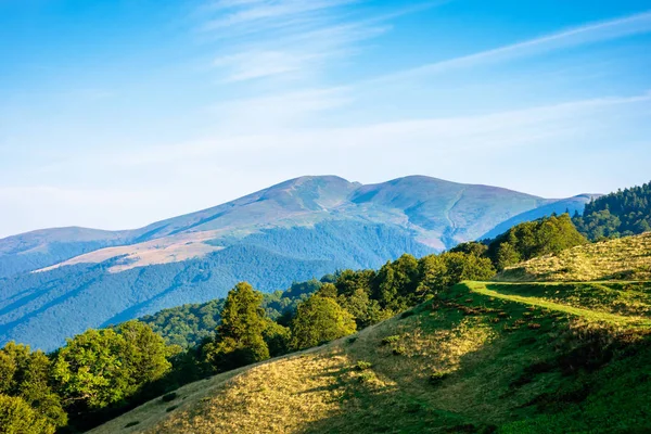 Paisaje de montaña con nubes — Foto de Stock