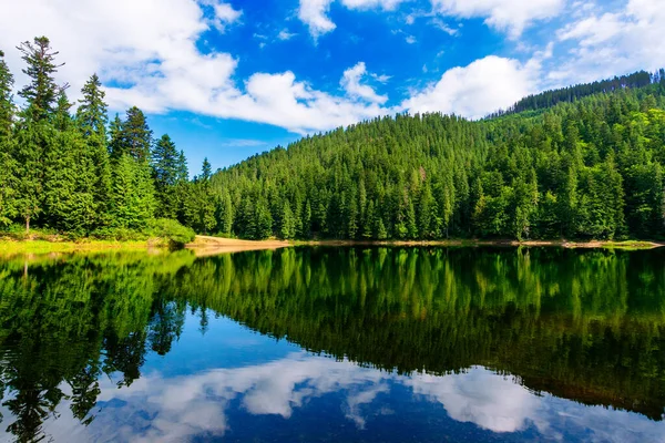 Vuoristojärvi kesällä — kuvapankkivalokuva