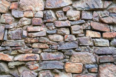 Taş duvar dokusu. Antik duvarcılık örneği