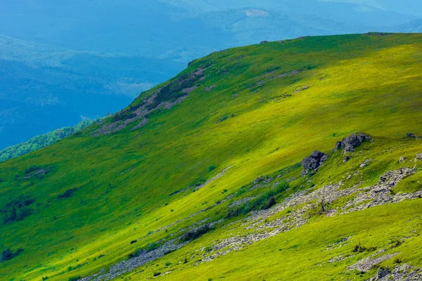 Blick Von Der Spitze Eines Berges Ins Tal Riesige Felsen — Stockfoto