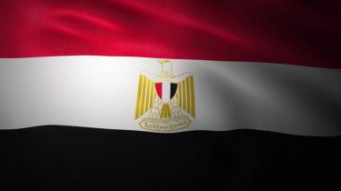 Mısır bayrak rüzgar ile 3d çizim sallayarak