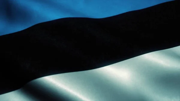 Estonia flag waving in the wind. National flag of Estonia. Sign of Estonia. 3d rendering.