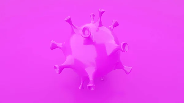 2019 Nconvコロナウイルス細胞の発生とコロナウイルスインフルエンザ紫色の背景概念危険なインフルエンザは病気とパンデミック医療健康リスクを撮影しました 3Dレンダリング — ストック写真