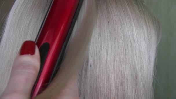 Zrobić Lekkie Zamki Włosów — Wideo stockowe