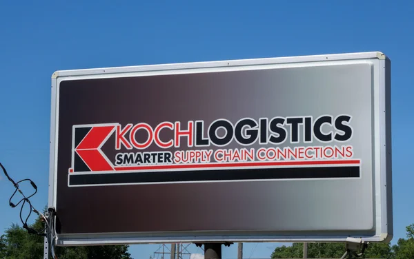 Koch Logística sinal e logotipo — Fotografia de Stock