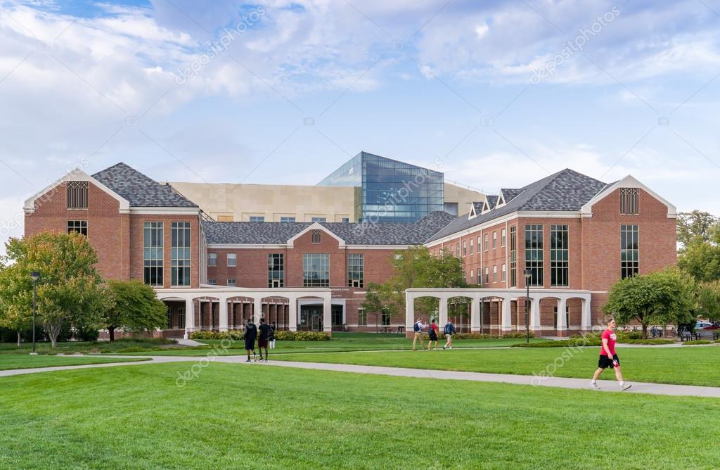 LINCOLN, NE/USA - OCTOBER 2, 2016:  The Esther L. Kauffman Academic Residential Center on the campus of the University of Nebraska.