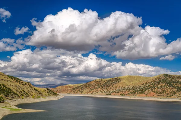 Jordanelle Reservoir 在犹他州，美国 — 图库照片