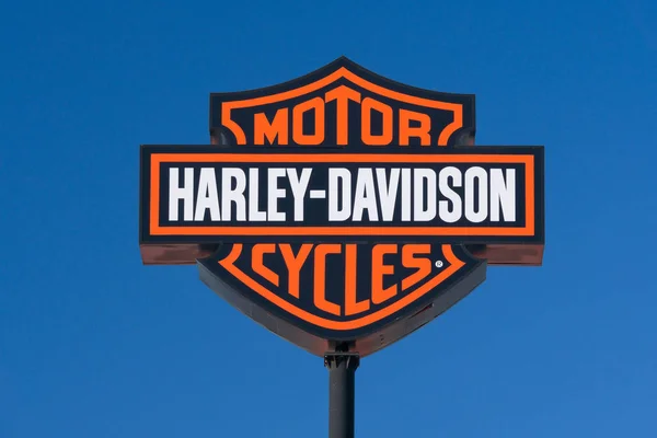 Harley-Davidson Motorcyle Sign and Logo — Stock Photo, Image