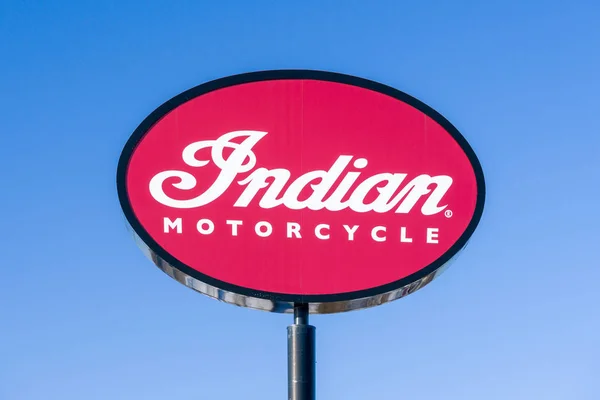 Indiai motorkerékpár jel és jel — Stock Fotó