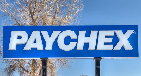Paychex dış işareti ve Logo — Stok fotoğraf