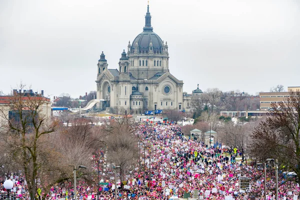 2017 Mujeres Marzo Minnesota —  Fotos de Stock