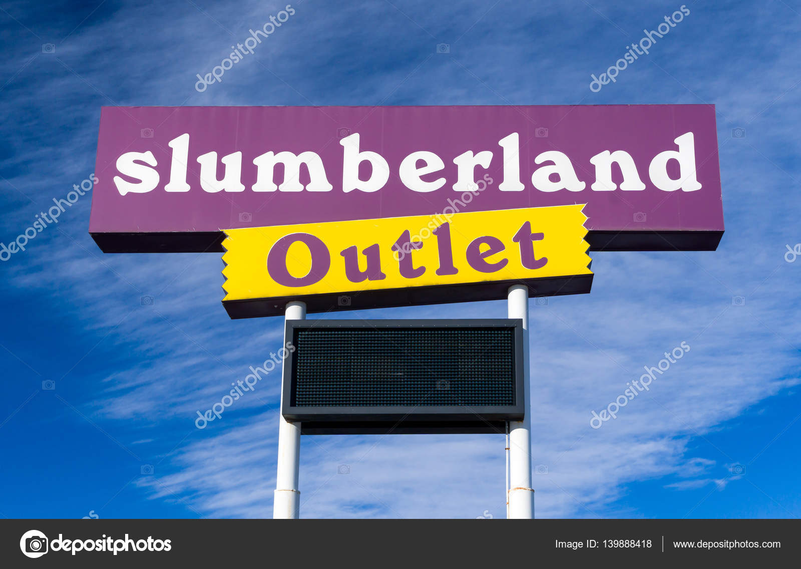 Slumberland Furniture Retail Sign And Logo Stock Editorial Photo