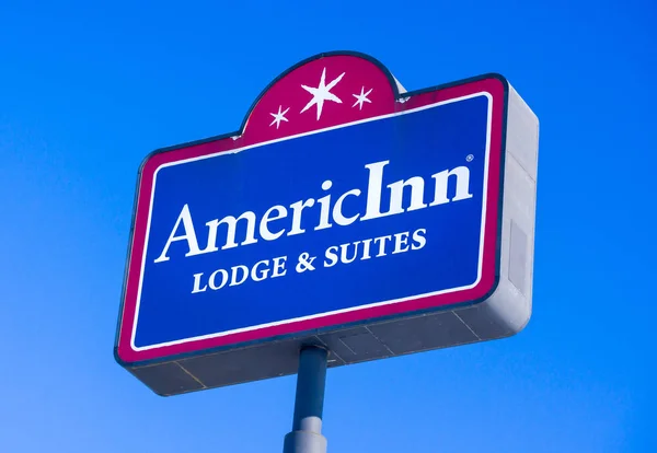 AmericInn Lodge and Suites Motel Segno e logo — Foto Stock