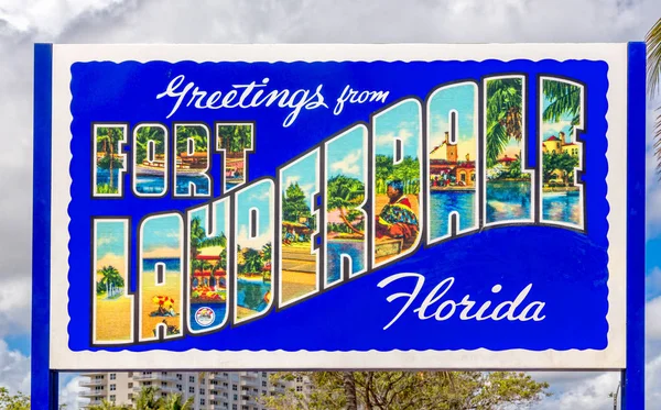 Firma y logotipo del turismo de Fort Lauderdale . —  Fotos de Stock