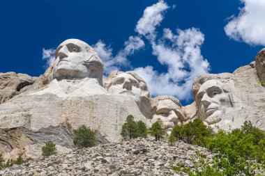 rushmore Dağı Milli anıt siyah beyaz