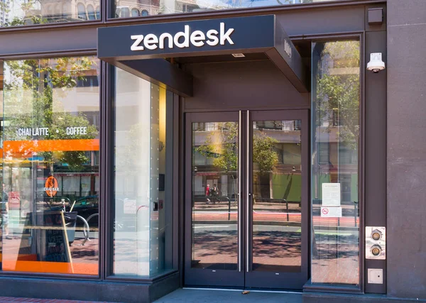 Sede central y logotipo de Zendesk Coporate — Foto de Stock