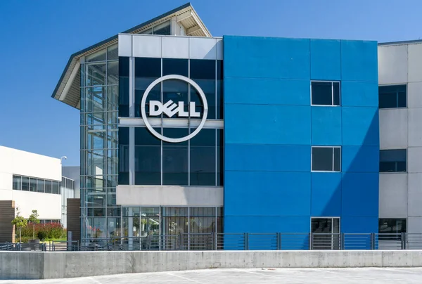 Okólnik komputerowym Dell i Logo — Zdjęcie stockowe