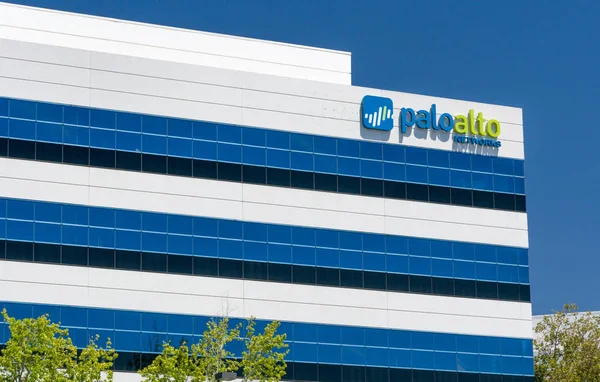Palo Alto Networks siedziby i Logo — Zdjęcie stockowe