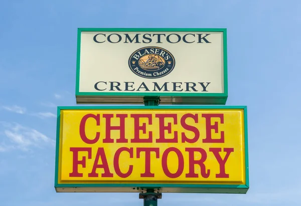 Comstock Creamery en kaas winkel in Wisconsin — Stockfoto