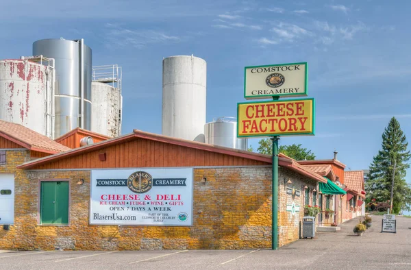 Comstock Creamery en kaas winkel in Wisconsin — Stockfoto