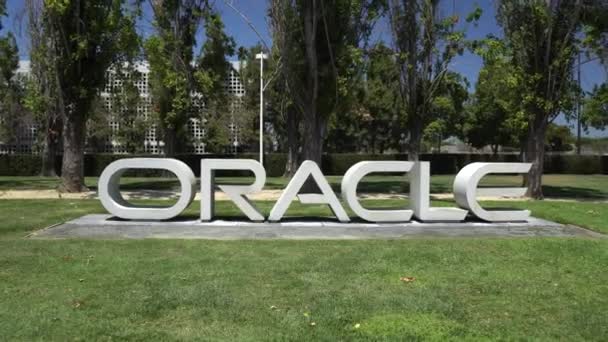 Ciudad Redwood Usa Julio 2017 Sede Campus Oracle World Oracle — Vídeos de Stock