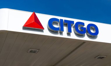 Citgo benzin istasyonu dış ve logosu