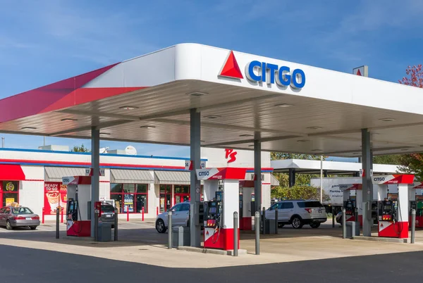 Citgo Gas Station Exterior and Logo — Stock Photo, Image