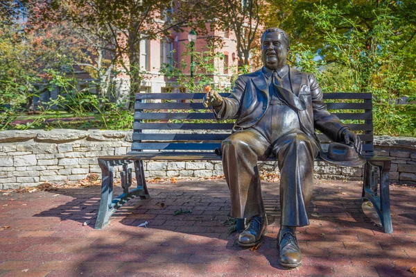 Herman B. Estátua de poços — Fotografia de Stock