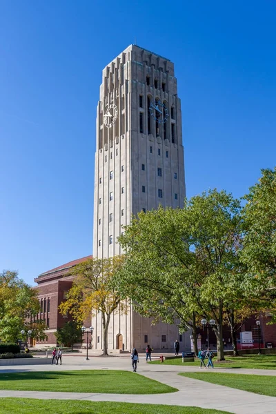 Torre Burton Memorial en la Universidad de Michigan — Foto de Stock