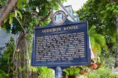 Audubon House Exterior and Sign clipart
