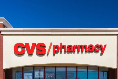 CVS eczane perakende mağazaları dış ve logosu