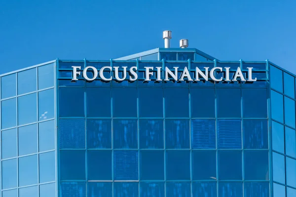 Focus Financial Corporation Exterior and Logo — Stock Photo, Image