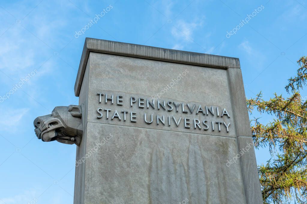 UNIVERSITY PARK, PA/USA - SEPTEMBER 28, 2019: on the campus of Penn State University.
