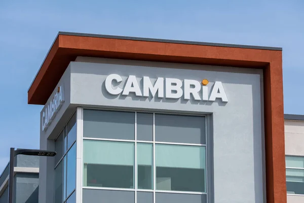 Bloomington Usa Abril 2020 Cambria Motel Exterior Trademark Logo — Foto de Stock