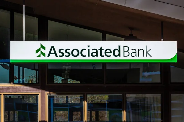Hudson Usa Maj 2020 Associerad Banks Logotyp För Utsidan Och — Stockfoto