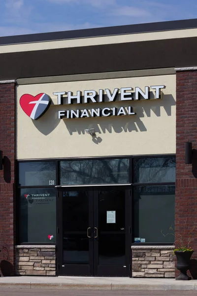 Hudson Usa Dubna 2020 Thrivent Financial Exterior Trademark Logo — Stock fotografie