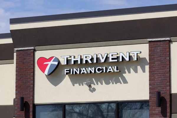 Hudson Usa Kwietnia 2020 Thrivent Financial Exterior Trademark Logo — Zdjęcie stockowe