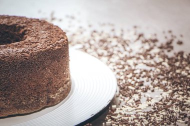 Lezzetli volkan tarzı çikolatalı pasta..