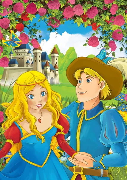Verliefde paar - Prins en prinses — Stockfoto