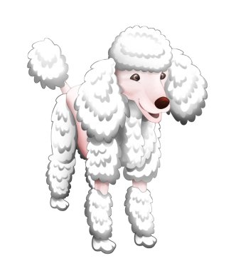 Karikatür mutlu köpek - hayvan 