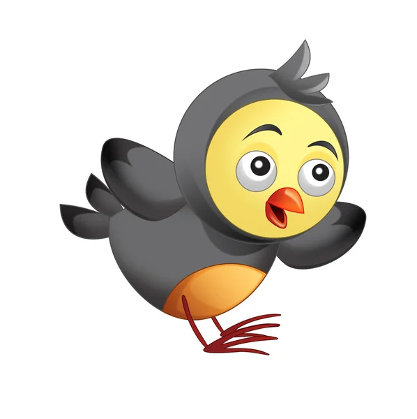 Cartoon funny colorful bird — Stock Photo, Image