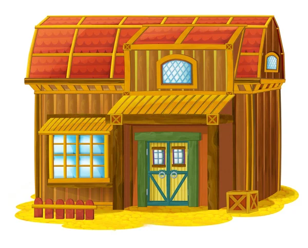 Desenhos animados edifício fazenda — Fotografia de Stock