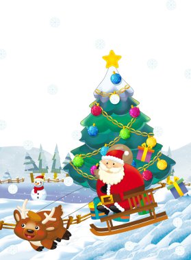 Noel Baba hediye tam torbayla