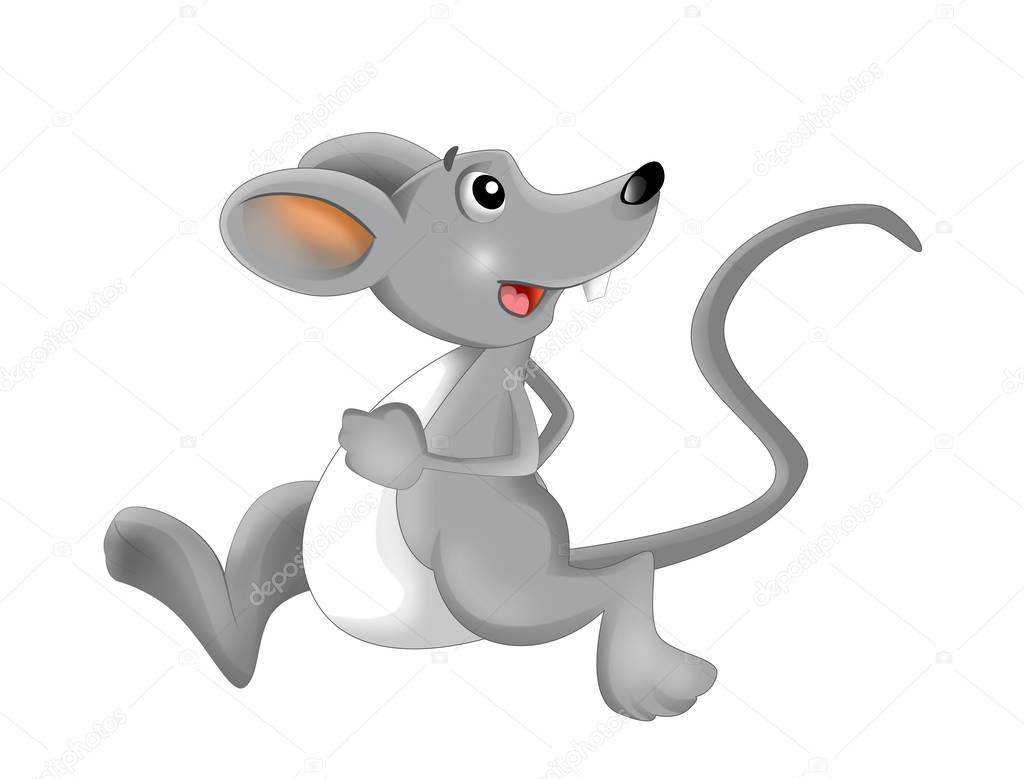 Cartoon happy and funny mouse Stock Photo by ©illustrator_hft 128873528