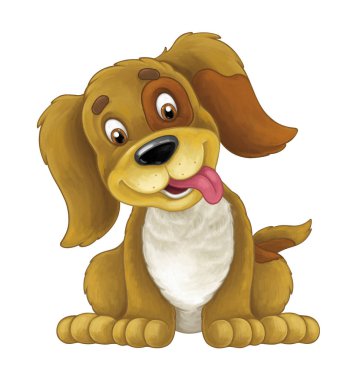 köpek oturan, gülümseyen ve seyir