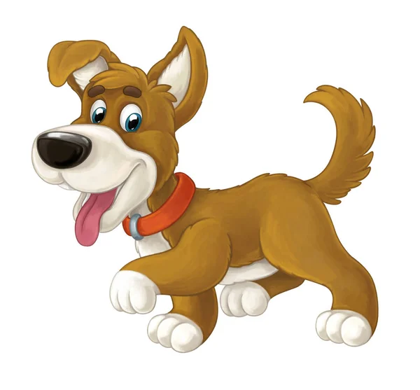 Cartoon happy dog — Stock Photo, Image