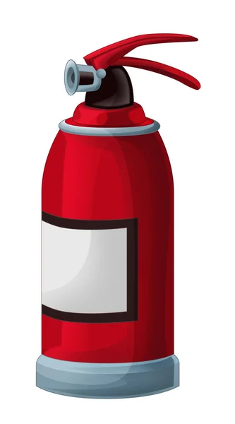 Cartoon extinguisher - isolated — Stock Photo, Image